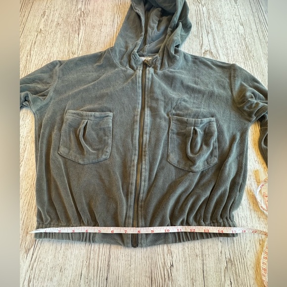 YOUNG FABULOUS & BROKE Zip Up Cropped Hoodie Sweatshirt & Sweatpants Set S - Picture 9 of 15